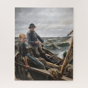 Albert Edelfelt - At Sea Jigsaw Puzzle