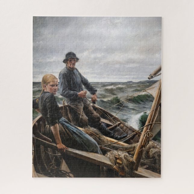 Albert Edelfelt - At Sea Jigsaw Puzzle (Vertical)
