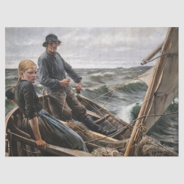 Albert Edelfelt - At Sea Tissue Paper (Front)