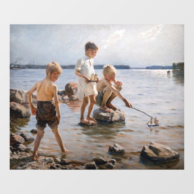 Albert Edelfelt - Boys Playing on the Shore (Sheet)