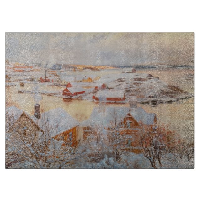 Albert Edelfelt - December Day Cutting Board (Front)