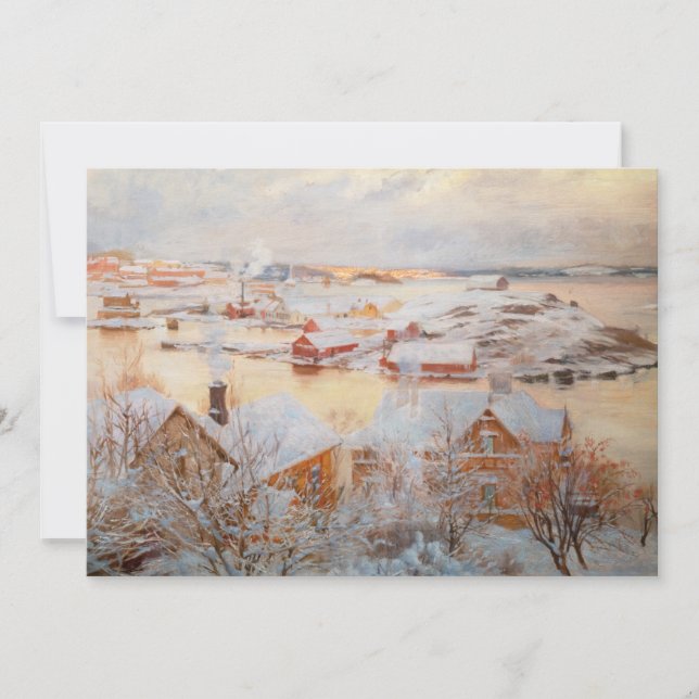 Albert Edelfelt - December Day Thank You Card (Front)