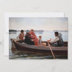 Albert Edelfelt - Going to the Christening Invitation