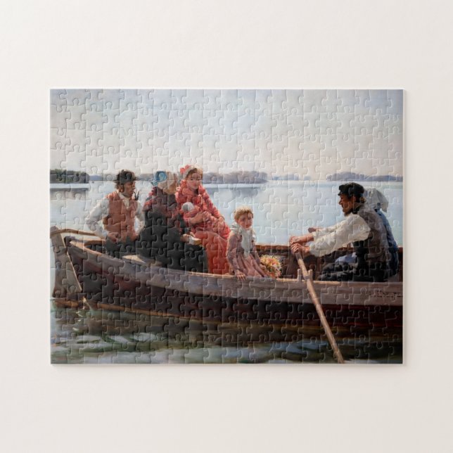 Albert Edelfelt - Going to the Christening Jigsaw Puzzle (Horizontal)