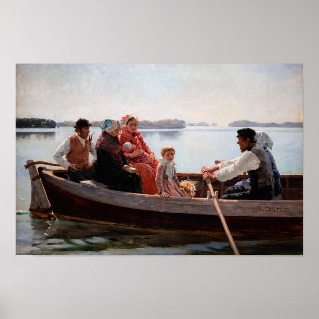 Albert Edelfelt - Going to the Christening Poster (Front)