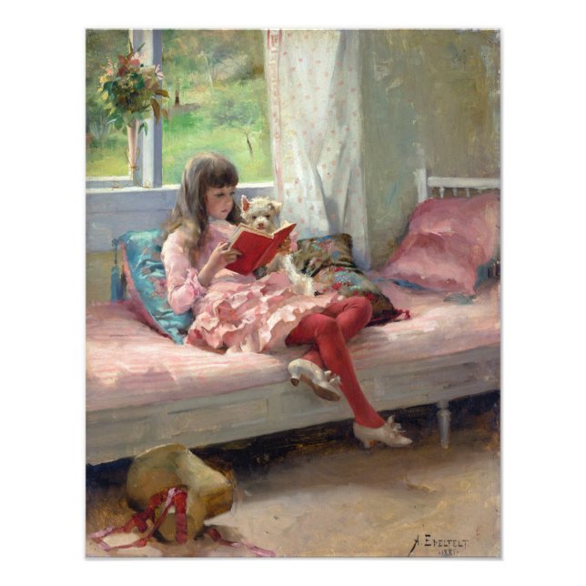 Albert Edelfelt - Good Friends Photo Print (Front)