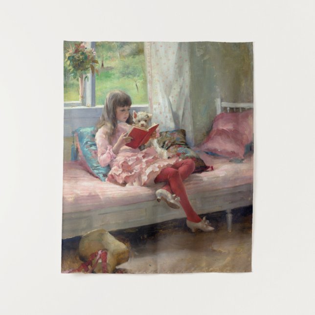 Albert Edelfelt - Good Friends Tapestry (Front)