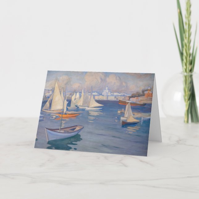 Albert Edelfelt - Harbour in Helsinki Card (Front)