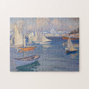 Albert Edelfelt - Harbour in Helsinki Jigsaw Puzzle