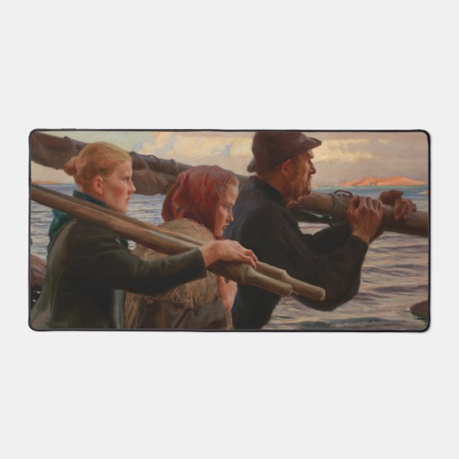 Albert Edelfelt - In the Outer Archipelag Desk Mat (Front)