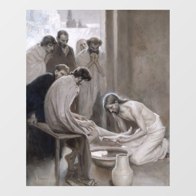 Albert Edelfelt - Jesus Washing Feet of Disciples (Sheet)