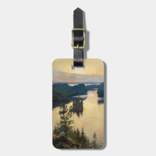 Albert Edelfelt - Kaukola Ridge at Sunset Luggage Tag