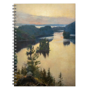 Albert Edelfelt - Kaukola Ridge at Sunset Notebook
