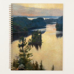 Albert Edelfelt - Kaukola Ridge at Sunset Planner
