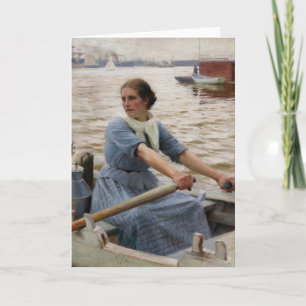 Albert Edelfelt - La Laitiere Card