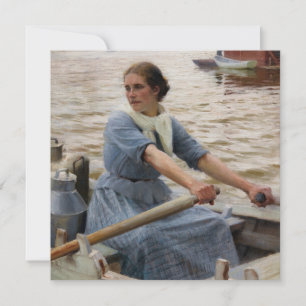 Albert Edelfelt - La Laitiere Invitation