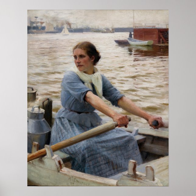 Albert Edelfelt - La Laitiere Poster (Front)