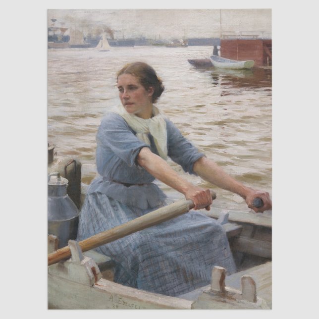 Albert Edelfelt - La Laitiere Tissue Paper (Creator Uploaded)