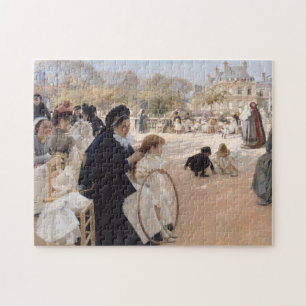 Albert Edelfelt - Luxembourg Gardens, Paris Jigsaw Puzzle