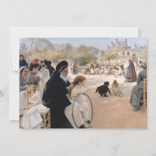 Albert Edelfelt - Luxembourg Gardens, Paris Thank You Card