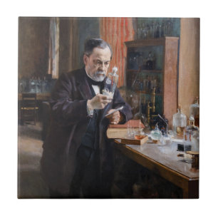 Albert Edelfelt - Portrait of Louis Pasteur Ceramic Tile