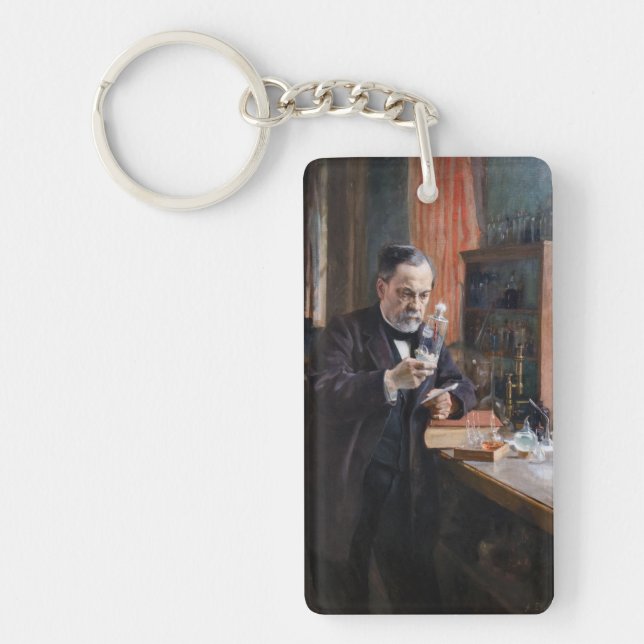 Albert Edelfelt - Portrait of Louis Pasteur Key Ring (Front)