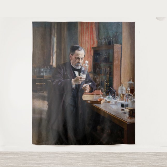 Albert Edelfelt - Portrait of Louis Pasteur Tapestry (Front)