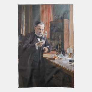 Albert Edelfelt - Portrait of Louis Pasteur Tea Towel
