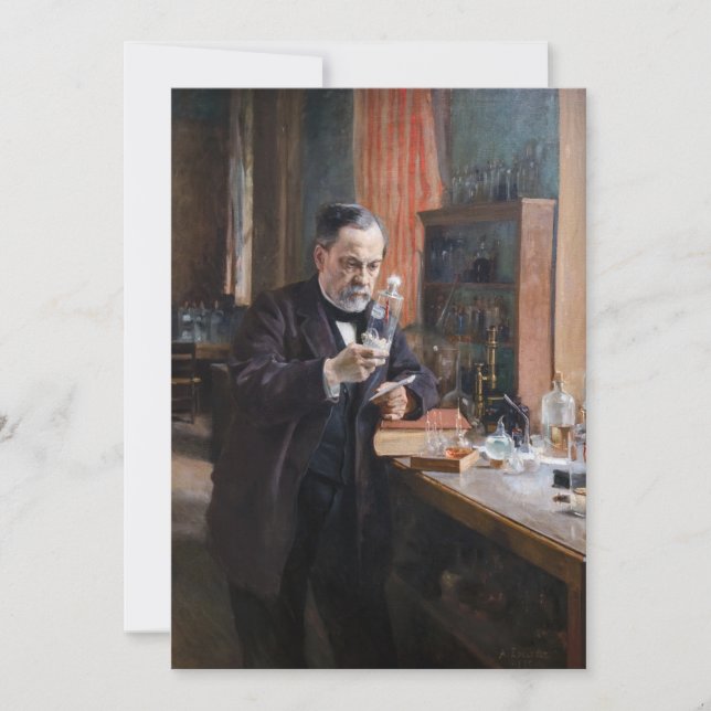 Albert Edelfelt - Portrait of Louis Pasteur Thank You Card (Front)