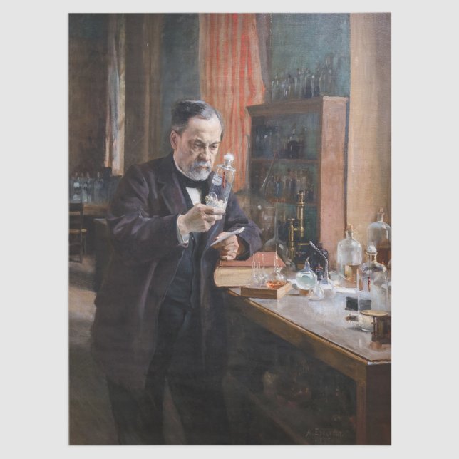 Albert Edelfelt - Portrait of Louis Pasteur Tissue Paper (Creator Uploaded)