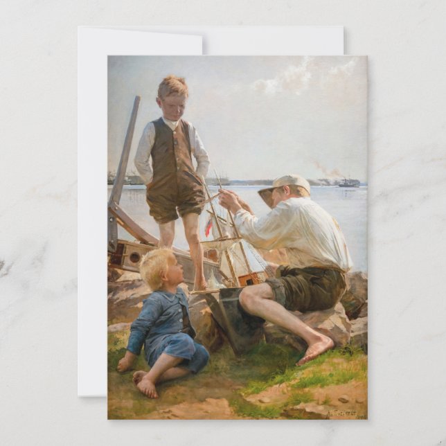 Albert Edelfelt - Shipbuilders Thank You Card (Front)