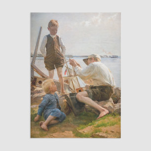 Albert Edelfelt - Shipbuilders Tissue Paper