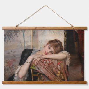 Albert Edelfelt - The Parisienne / Virginie Hanging Tapestry