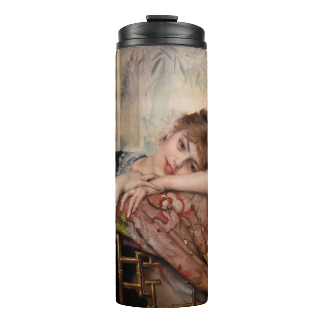 Albert Edelfelt - The Parisienne / Virginie Thermal Tumbler (Front)
