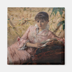 Albert Edelfelt - The Reading Parisienne Magnet