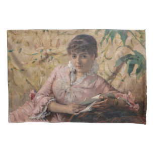 Albert Edelfelt - The Reading Parisienne Pillowcase