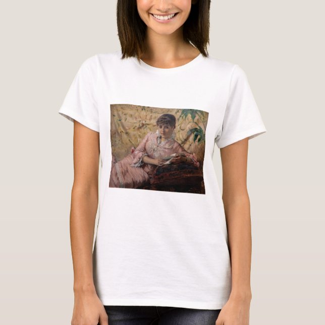 Albert Edelfelt - The Reading Parisienne T-Shirt (Front)