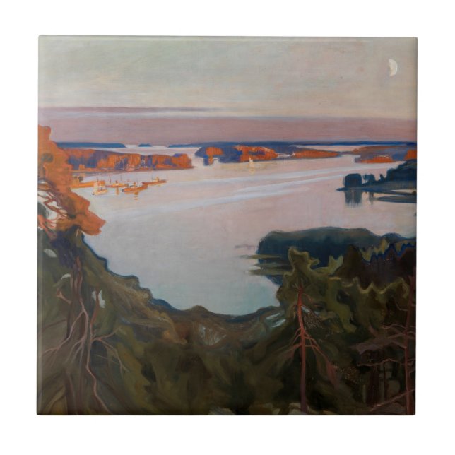 Albert Edelfelt - View over Haikko Ceramic Tile (Front)