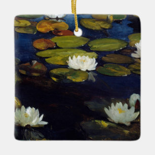 Albert Edelfelt - Water Lilies, Study Ceramic Ornament