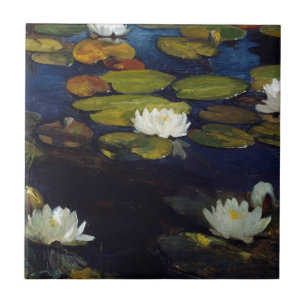 Albert Edelfelt - Water Lilies, Study Ceramic Tile