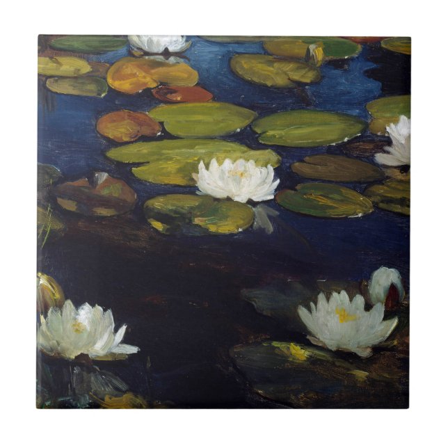 Albert Edelfelt - Water Lilies, Study Ceramic Tile (Front)
