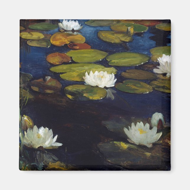 Albert Edelfelt - Water Lilies, Study Magnet (Front)