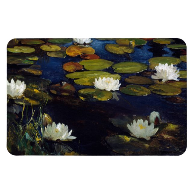 Albert Edelfelt - Water Lilies, Study Magnet (Horizontal)
