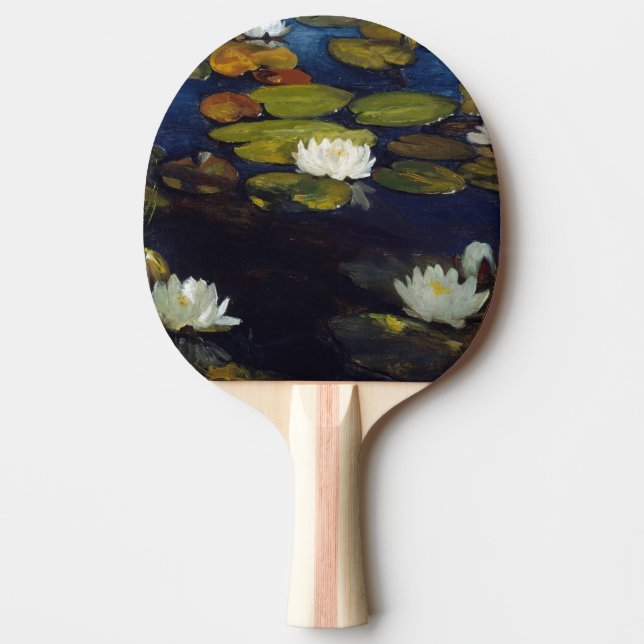 Albert Edelfelt - Water Lilies, Study Ping Pong Paddle (Front)