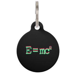 Albert Einstein E = mc² Theory of Relativity Pet Tag