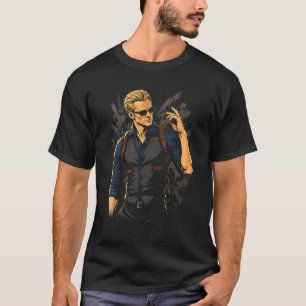 Albert Horror Wesker Art 15 Basic Dark T-Shirt