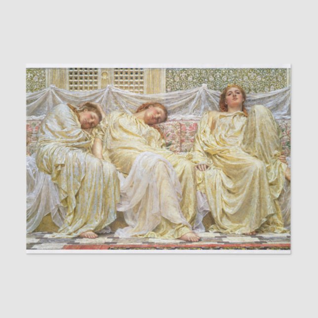 Albert Joseph Moore | Dreamers (ca. 1850-1882) Tissue Paper (Front)