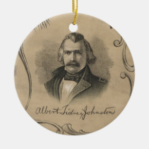Albert Sidney Johnston Ceramic Ornament