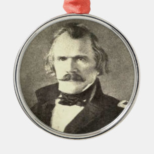 Albert Sidney Johnston Metal Ornament