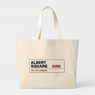 Albert Square London England Large Tote Bag